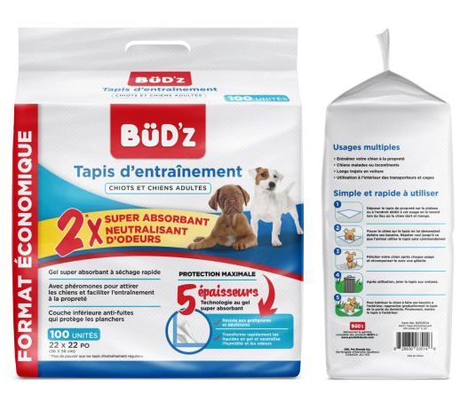 Bud-Z Disposable Puppy Pad Dog 1X100PC 22inx22in