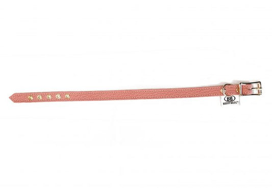 BB ID Collar, 1/2' wide x 6-8', Elite Coral Dream *crystals